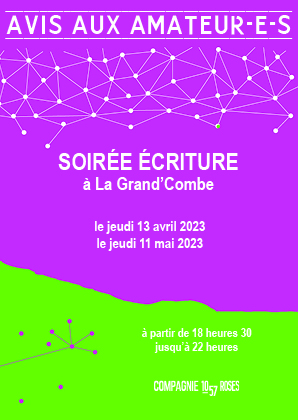 Trainance - Jeudi 11 mai 2023 : dernière soirée d'écriture à la Grand'Combe