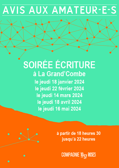 Trainance - Jeudi 22 février 2024 :  soirée d'écriture à la Grand'Combe